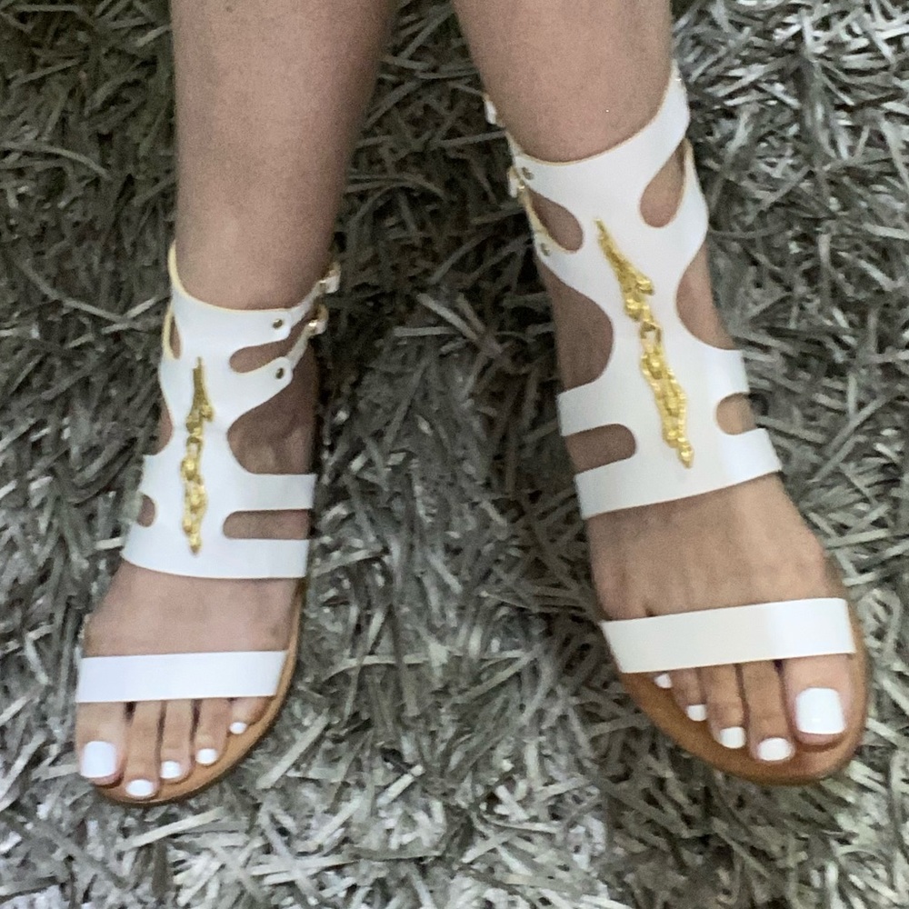 ANCIENT GREEK SANDALS WITH ILUAS LALAOUNIS